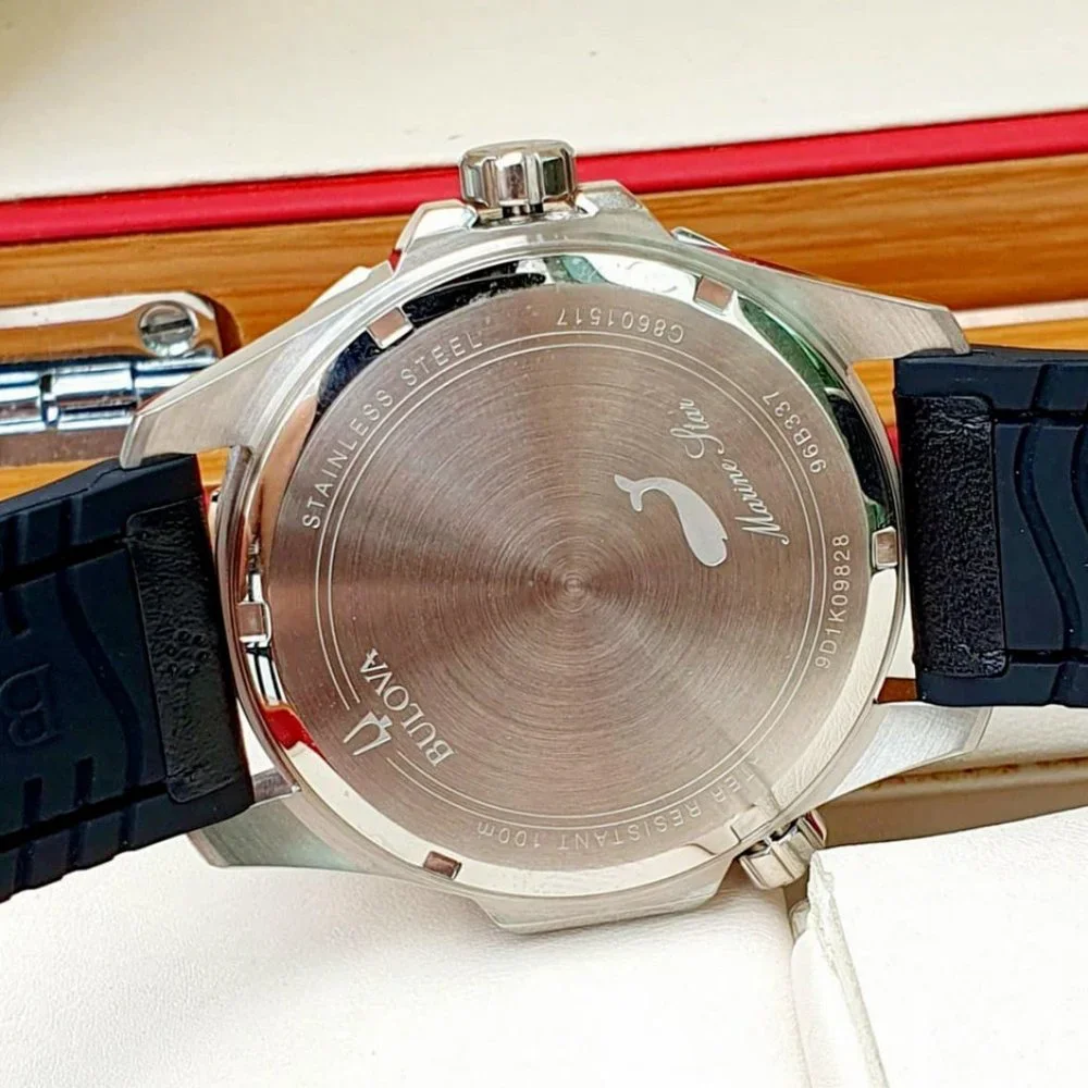 Bulova Marine Star Leather Men's Watch